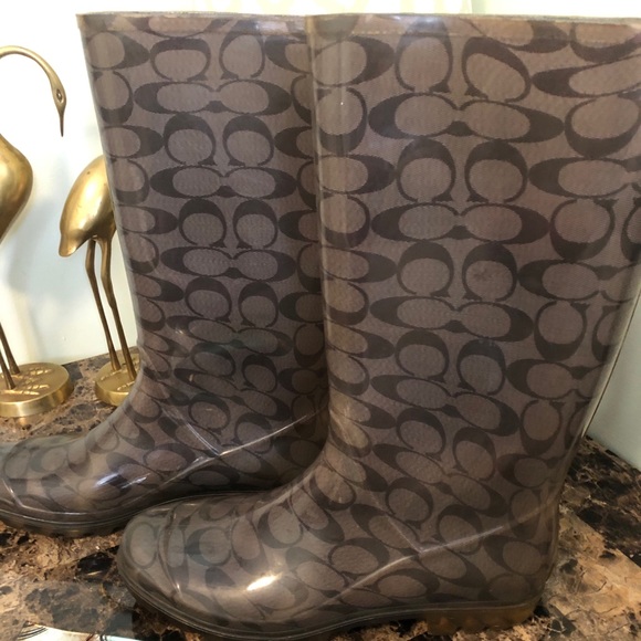 ☔️ Coach Rain boots ☔️ - Picture 1 of 4